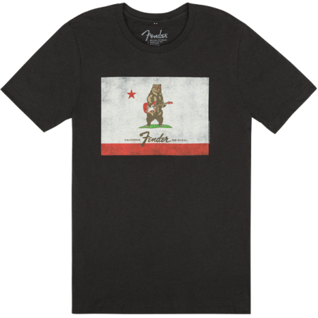 Fender® Bear Flag T-Shirt, Coal, L
