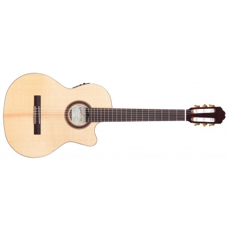 GUITARE CLASSIQUE KREMONA SOFIA S65CWGGTL electro Green Globe