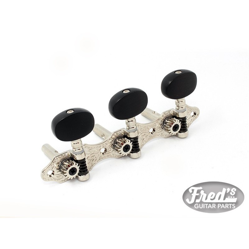 MECANIQUES CLASSIQUE FREDS DELUXE AXE ACIER 1:15 NICKEL BOUTON EBENE 1:15 (PACK)