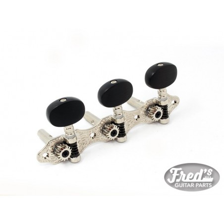 MECANIQUES CLASSIQUE FREDS DELUXE AXE ACIER 1:15 NICKEL BOUTON EBENE 1:15 (PACK)