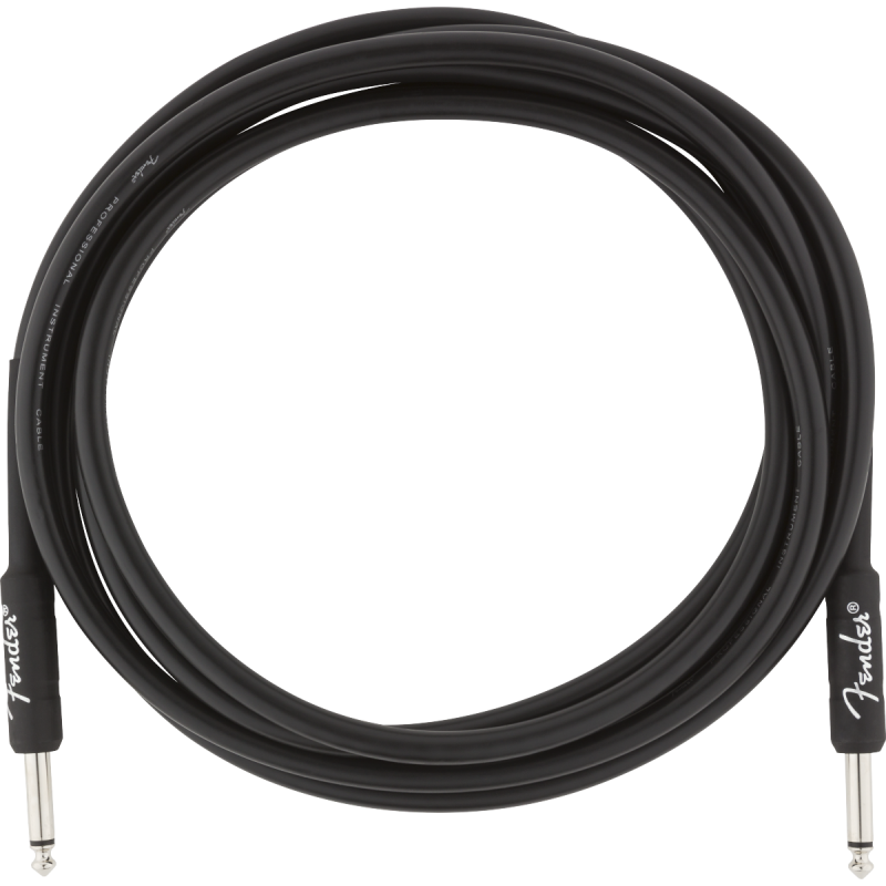 Câble Fender Professional Series Instrument Cable, Straight/Straight, 10'/3m, Black