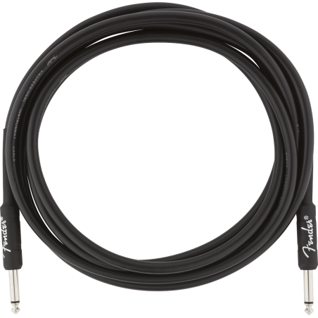 Câble Fender Professional Series Instrument Cable, Straight/Straight, 10'/3m, Black