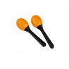 MARACAS NINO PLASTIQUE OVALES ORANGE