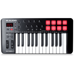 M-AUDIO - Clavier Maître OXYGEN25V USB-Midi 25 notes 8 pads/pots