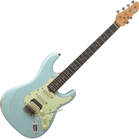 EKO - AIRE-RELIC-BLU Relic - Type Strat Aire Relic Daphne Blue