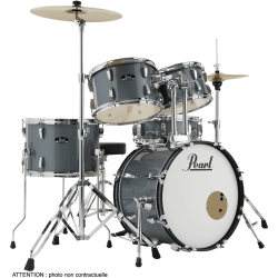 PEARL - RSS585CC-706 Junior 18 5 fûts - Batterie Roadshow junior 18 + pack Sabian Solar Charcoal Metallic