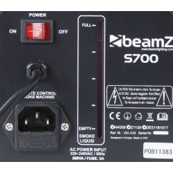 MACHINE À FUMÉE 700 W, AVEC LIQUIDE - S700