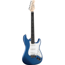 EKO S300BLU Starter - Guitare électrique Type Strat Metallic Blue
