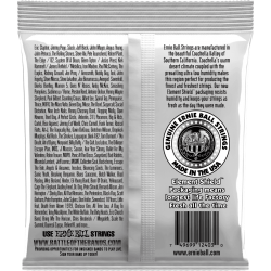 ERNIE BALL - CEB 2403 Jeux - Nylon clair-métal argenté