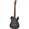 Larry Carlton T7 FM TBK Transparent Black Guitare électrique