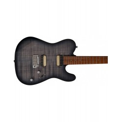 Larry Carlton T7 FM TBK Transparent Black Guitare électrique