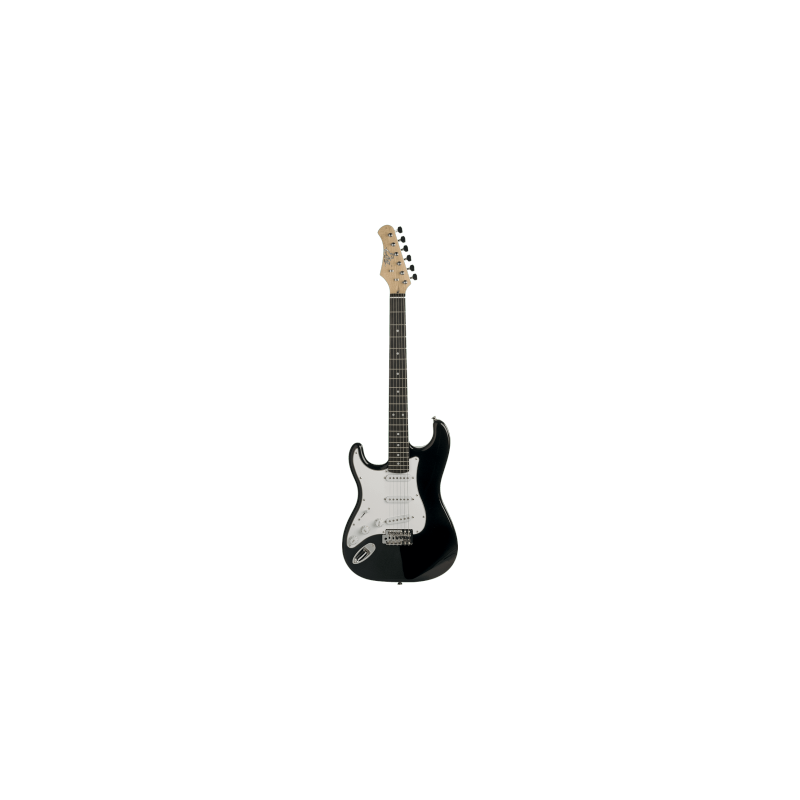 EKO - S300BLK-LH Starter - Type Strat Black gaucher