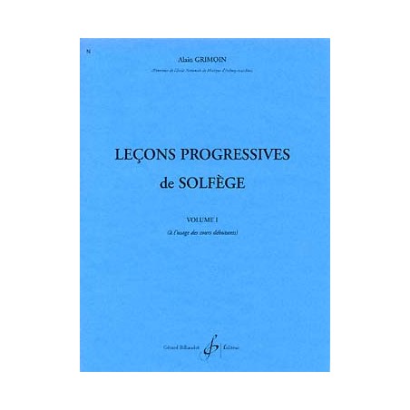 GRIMOIN LECONS PROGRESSIVES VOL. 1