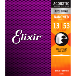 Cordes Elixir Nanoweb 80/20 Bronze HD Light 13-53