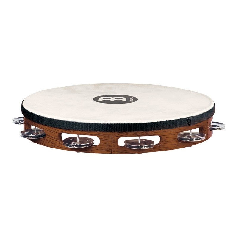 TAMBOURIN MEINL BOIS AVEC PEAU BRUN