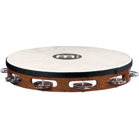 TAMBOURIN MEINL BOIS AVEC PEAU BRUN