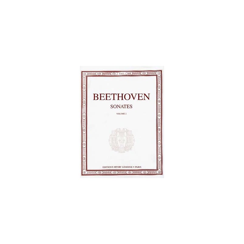 PARTITIONS BEETHOVEN SONATES VOL 2
