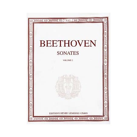 PARTITIONS BEETHOVEN SONATES VOL 2