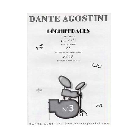 Préparation au déchiffrage : étude de 600 partitions de batterie - Vol. 3 Auteur AGOSTINI Dante Batterie méthodes