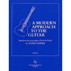 PARTITIONS GUIDO TOPPER A MODERN APROACH TO THE GUITAR VOL 1