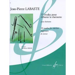 PARTITIONS LABASTE 55 etudes pour debuter la clarinette