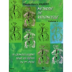 PARTITIONS CLAUDE HENRY JOUBERT METHODE DE VIOLONCELLE VOL 2