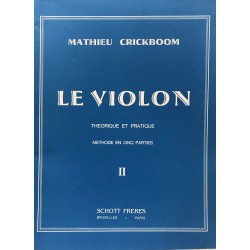 PARTITIONS MATHIEU CRICKBOOM LE VIOLON METHODE EN 5...