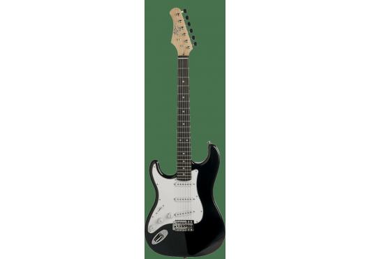 EKO - S300BLK-LH Starter - Type Strat Black gaucher