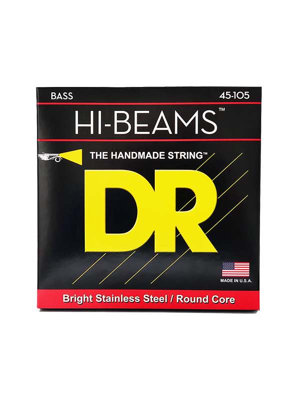 DR HI-BEAM - Stainless Steel, cordes basse, Medium 45-105