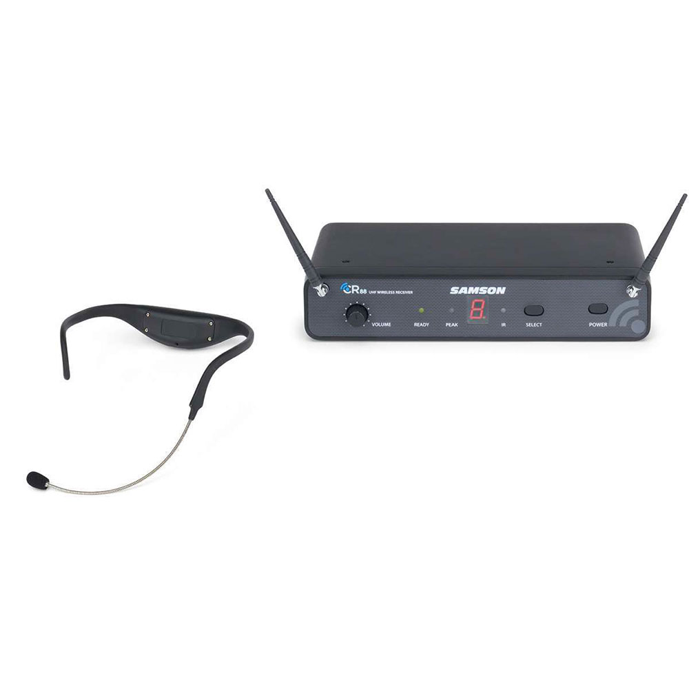 Micro Samson - AIRLINE 88 HEADSET - Ensemble UHF micro-casque rechargeable - bande de fréquence K (470-494 MHz)