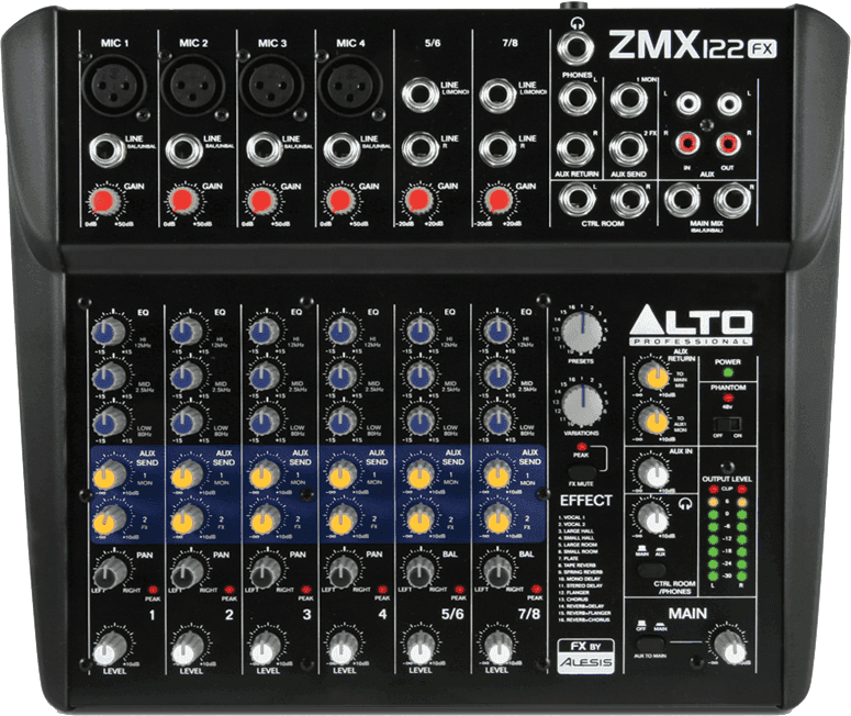 TABLE MIXAGE ALTO PROFESSIONAL ZMX 122 FX