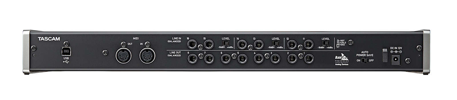 Interface Audio USB 16E/8S  TASCAM US-16X08