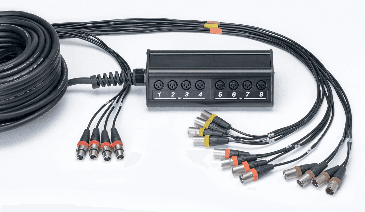 BOITIER DE SCENE MULTIPAIRE 12IN-4OUT 30M XLR - CORDIAL