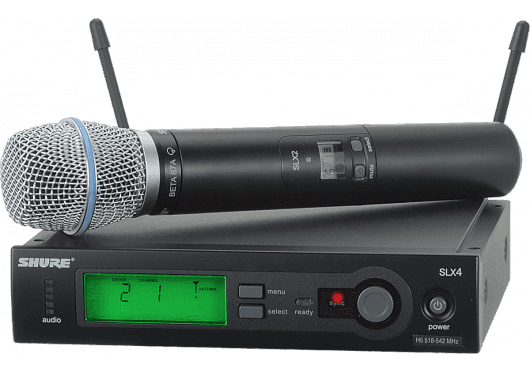 Shure - SLX24E-B87A-J3 Complet - Émetteur main Beta87A - Bande J3