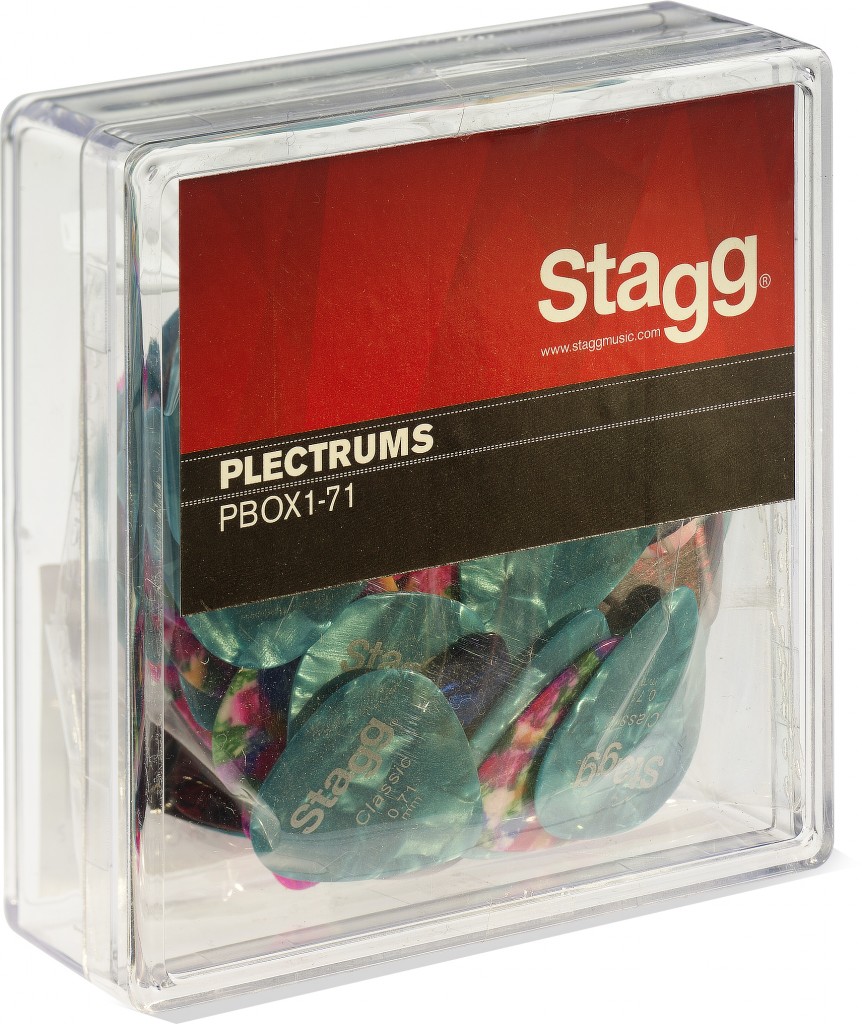 BOITE PLECTRES 100PCS, 0.71 MM