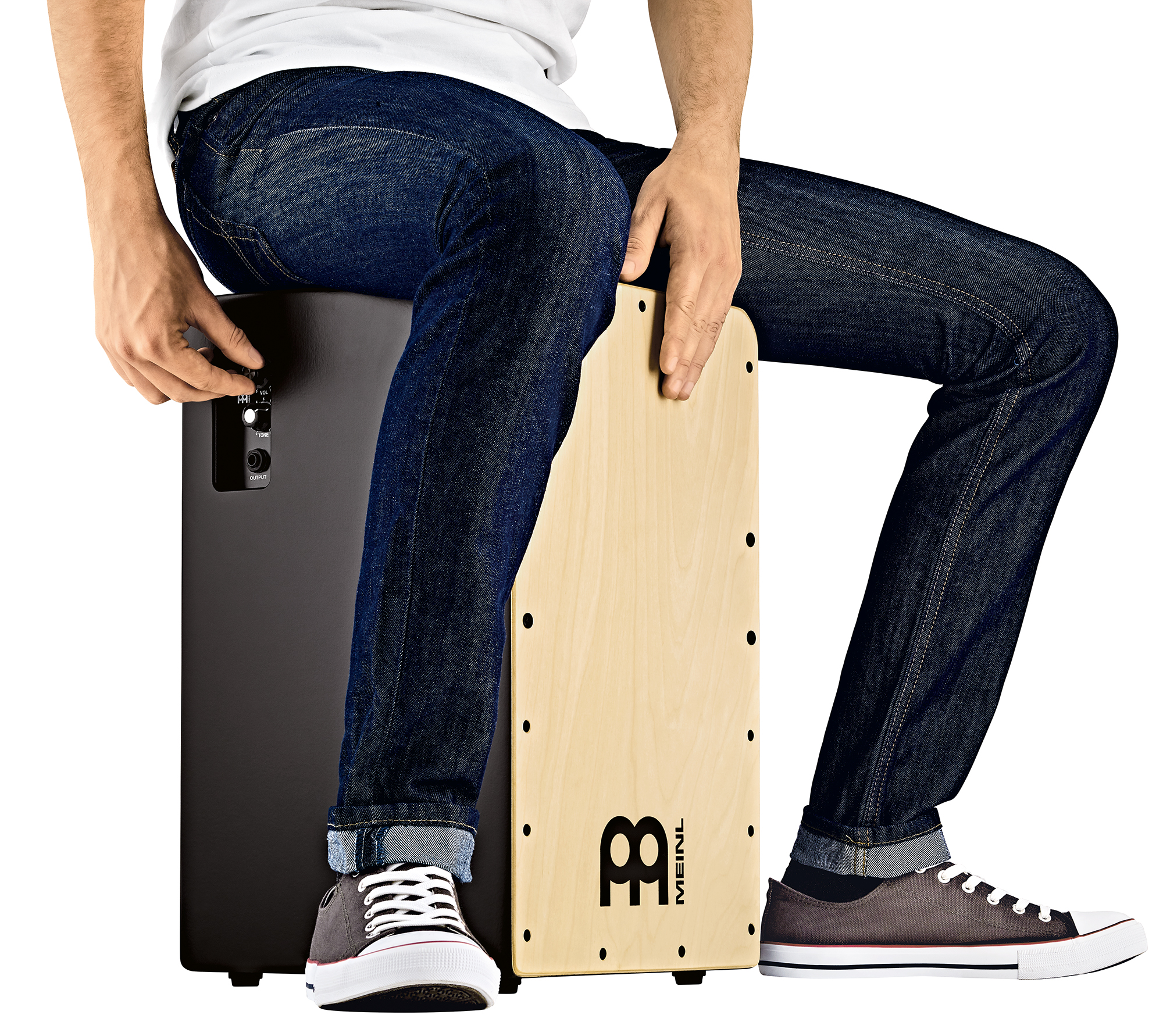 CAJON PRE-AMPLIFIE MEINL FACADE BOULEAU