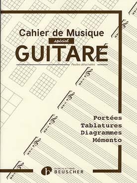 PARTITIONS BEUSCHER bloc guitare tablatures