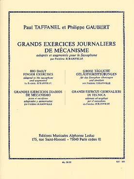 TAFFANEL/GAUBERT GRANDS EXERCICES SAXO