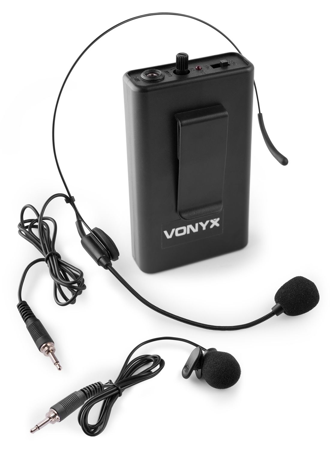 Vonyx - Emetteur sans fil UHF de poche, 863,1 MHz avec serre-tête cravate