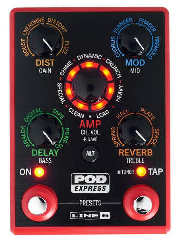 Line6 Pod Express Guitar - multi effets simulateur ampli haut parleur guitare