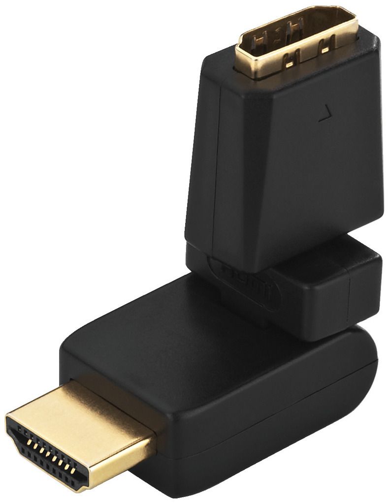 Adaptateur HDMI, 2 x 180° coudable