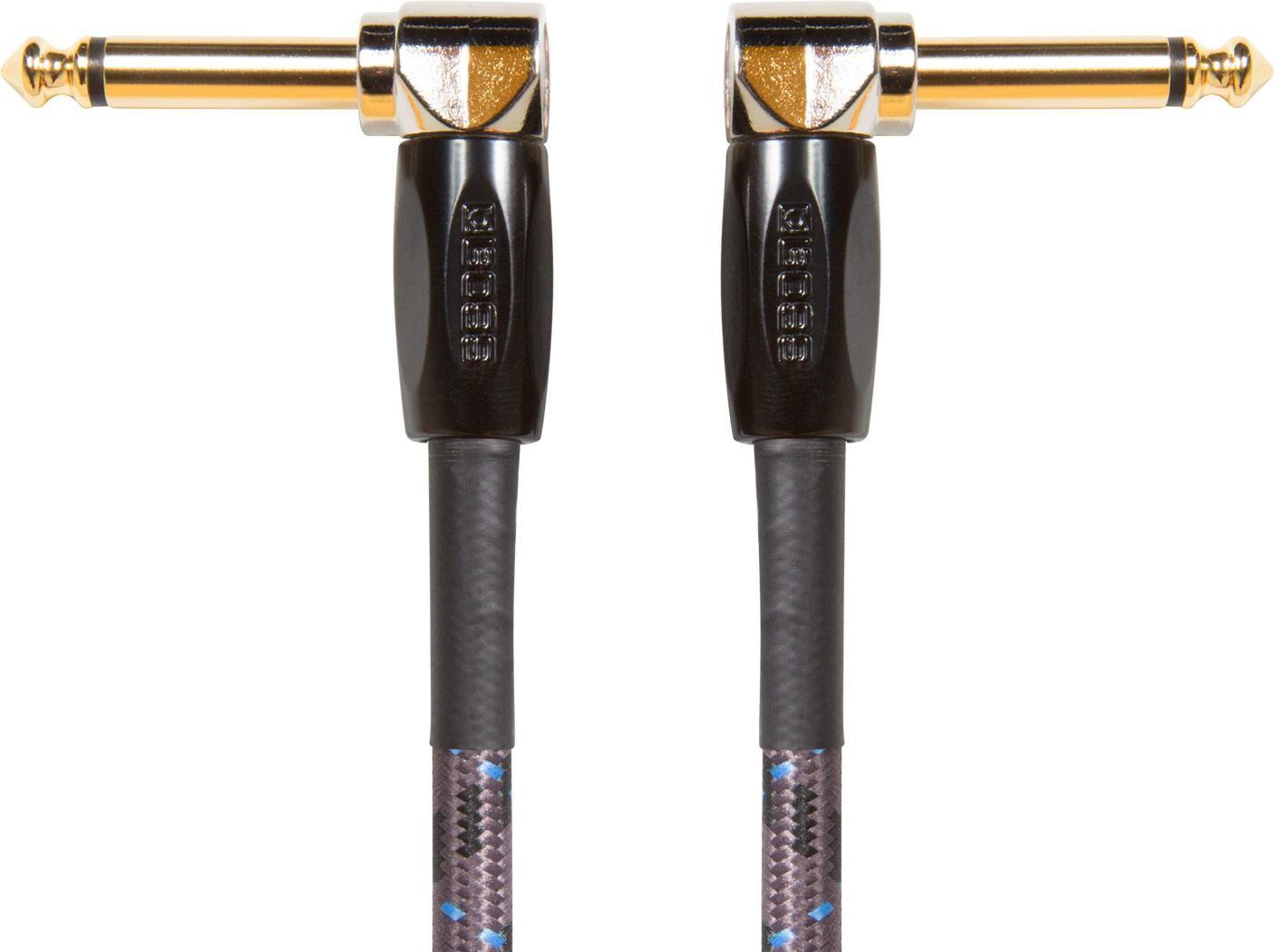 Cable instrument Boss coudé/coudé 6.35 jack 15cm