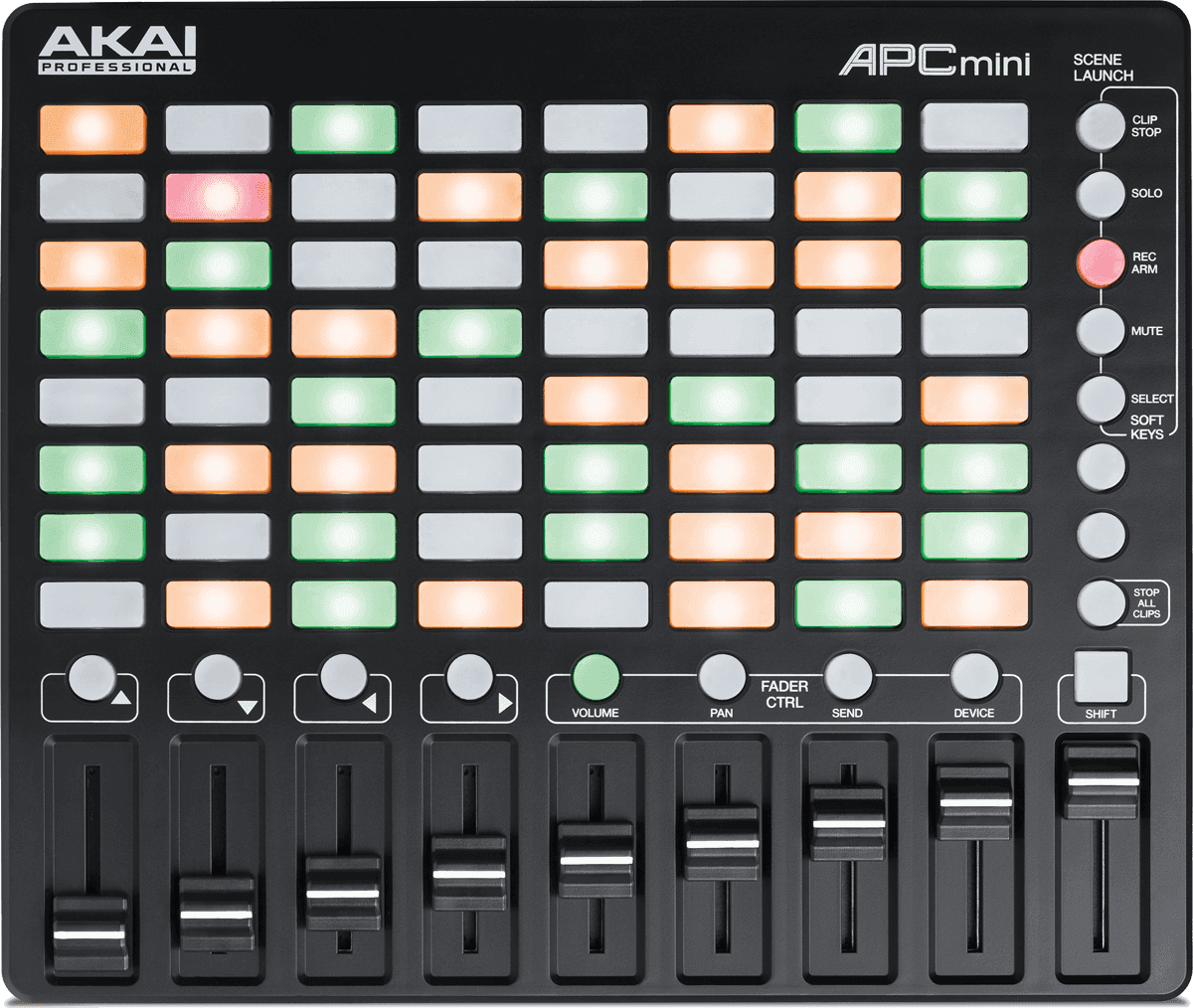 CONTROLEUR AKAI APC MINI 8 X 8 PADS 9 FADERS