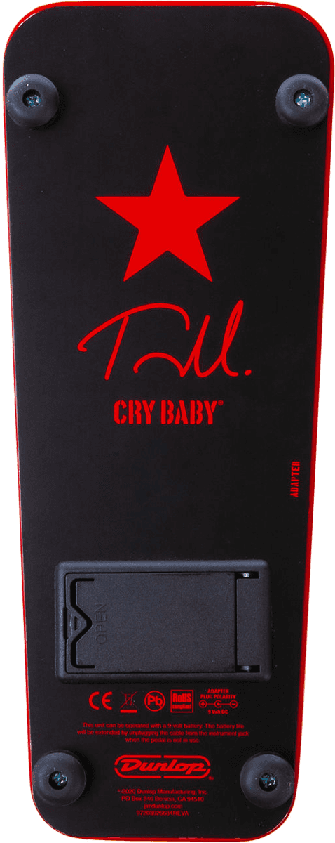 DUNLOP - TBM95 Signature - Tom Morello Cry Baby Wah Edition Limitée