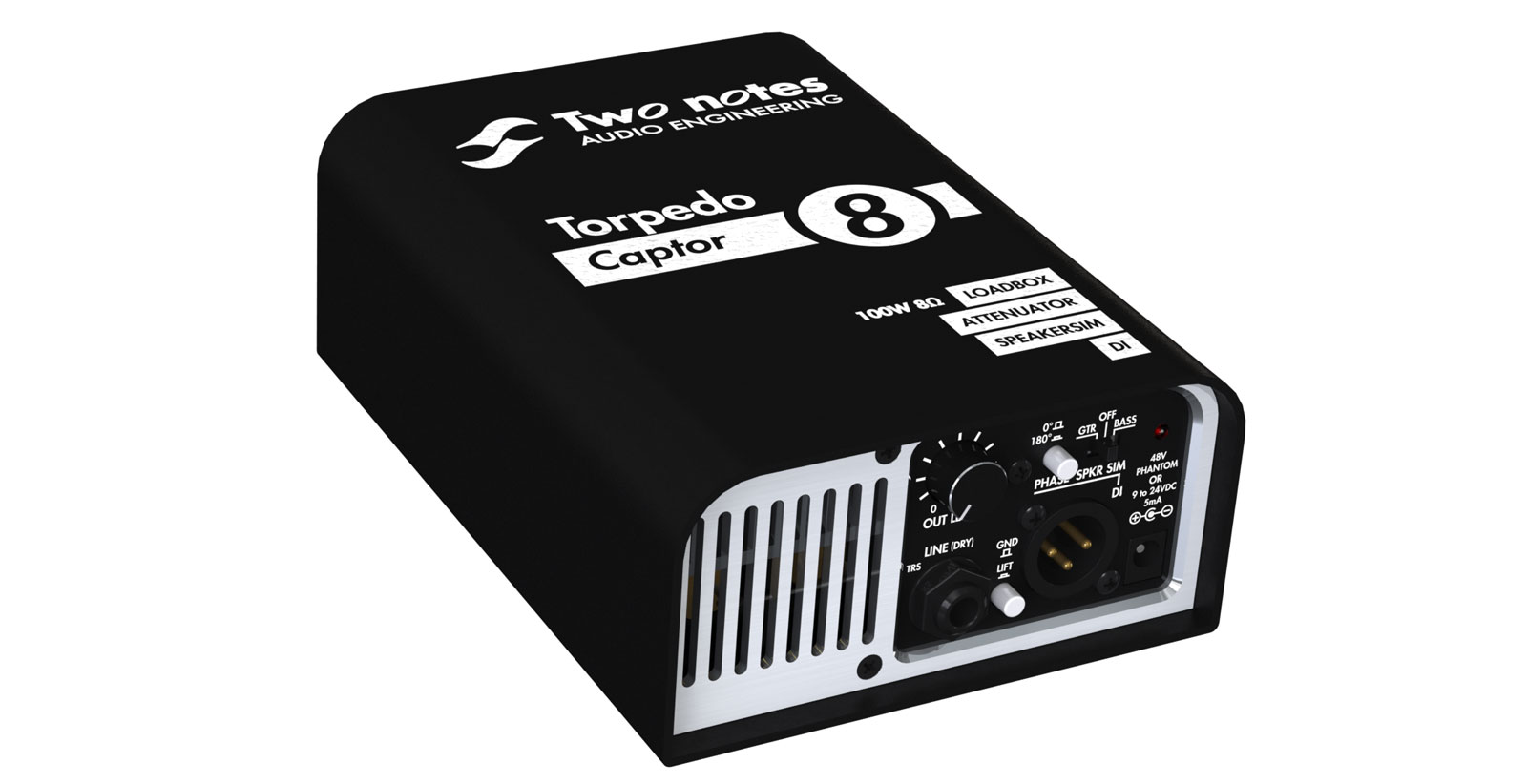 Two notes Torpedo Captor 8 - DI Simulateur de baffle réducteur de puissance pour ampli guitare
