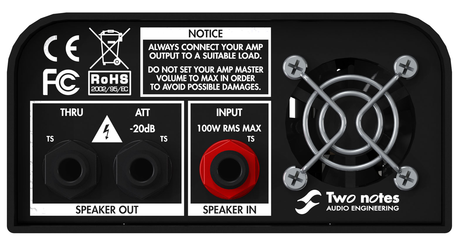 Two notes Torpedo Captor 8 - DI Simulateur de baffle réducteur de puissance pour ampli guitare