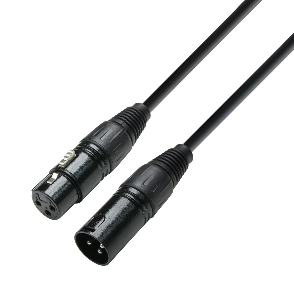 Adam Hall Cables K3 DMF 0150 - Câble DMX XLR mâle vers XLR femelle 0.5 m