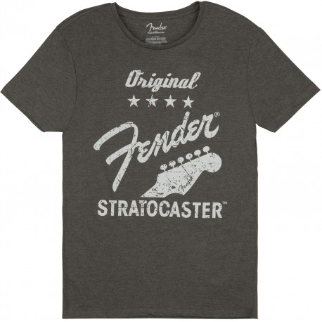 T SHIRT FENDER ORIGINAL STRAT T GREY L