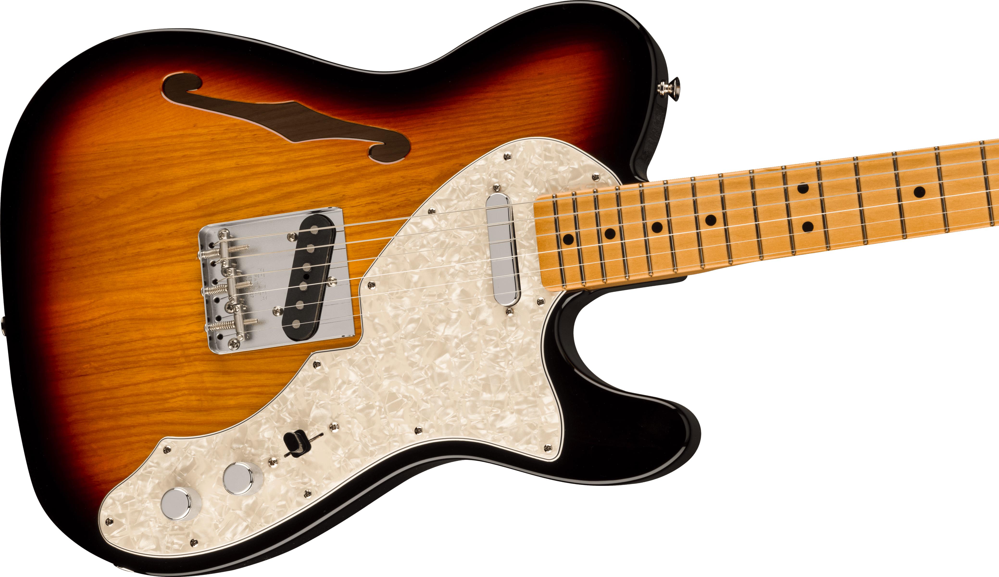 Guitare FENDER Vintera II 60S Telecaster Thinline Maple neck 3 tons sunburst