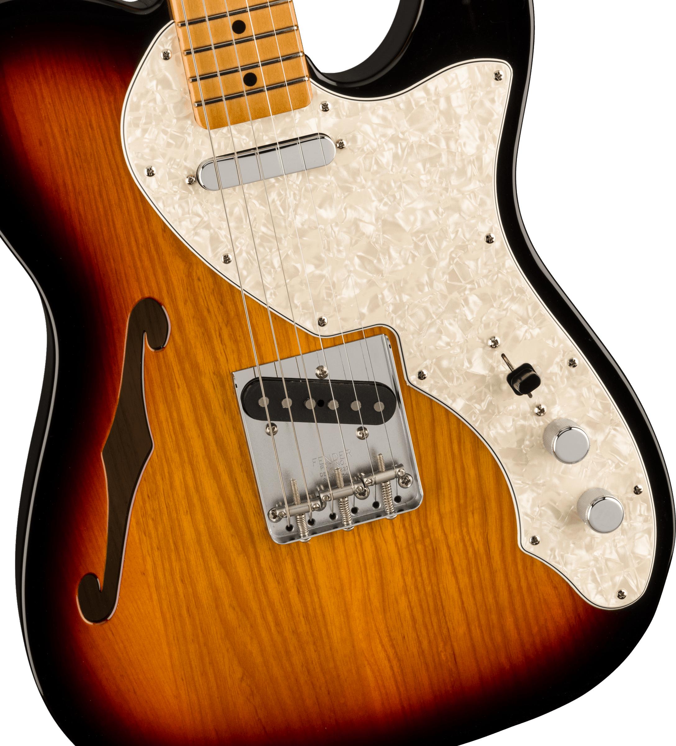 Guitare FENDER Vintera II 60S Telecaster Thinline Maple neck 3 tons sunburst